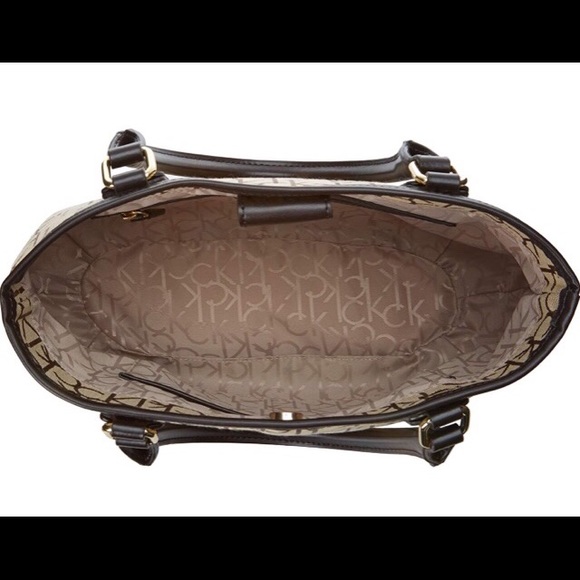 Calvin Klein Hudson Jacquard Satchel - Picture 7 of 8